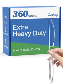 Heavy Duty Clear Plastic Knives