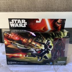 Star Wars Elite Speeder Bike with Black Stormtrooper 3.75 Inch Figure