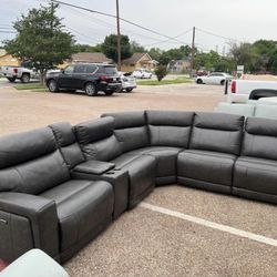 Leather Reclining Sectionals 