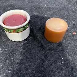 New, unused candles