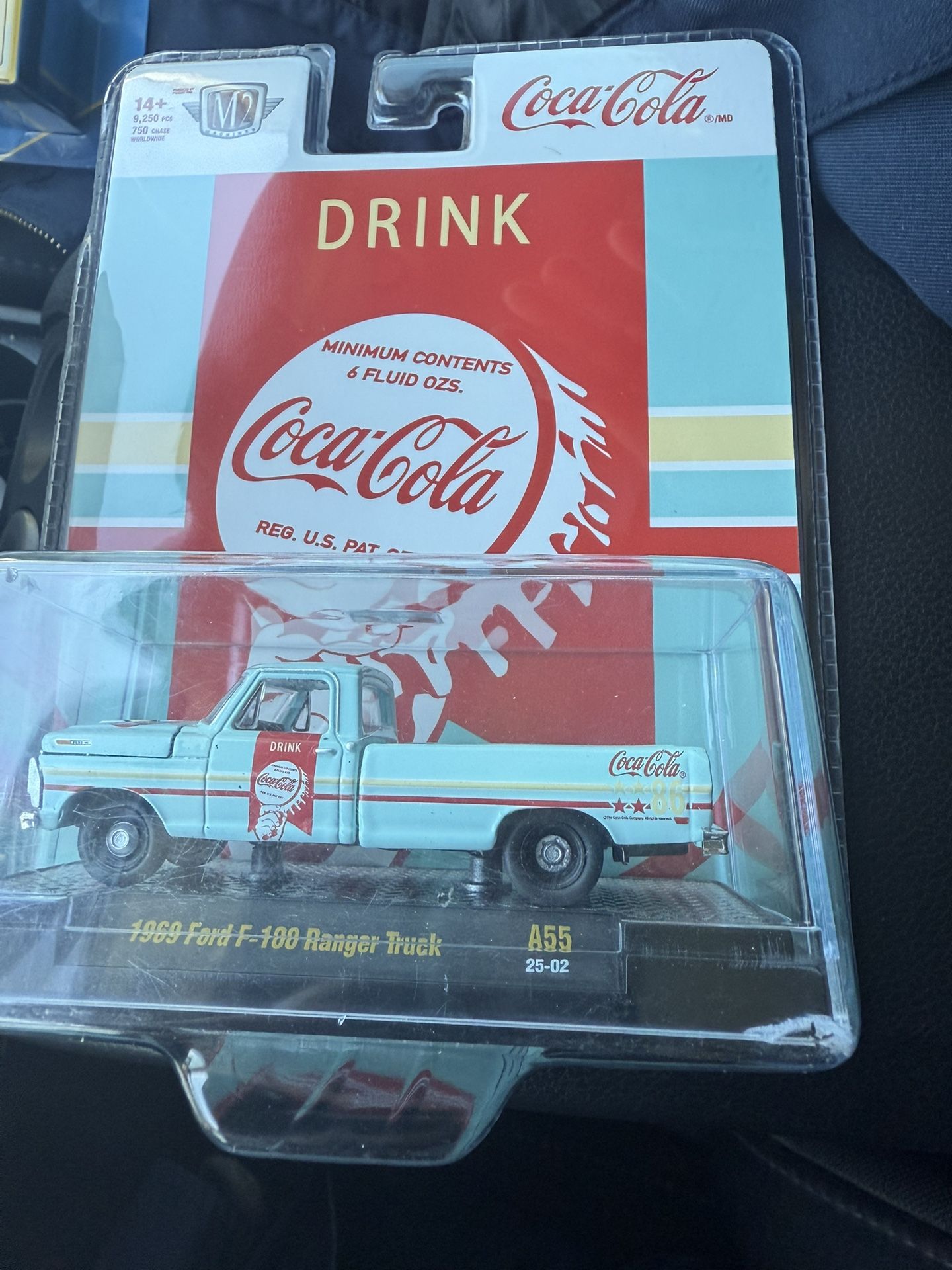 1969 Ford F-100 Ranger - Coca-Cola 1:64 Scale Diecast Model Truck by M2 Machines