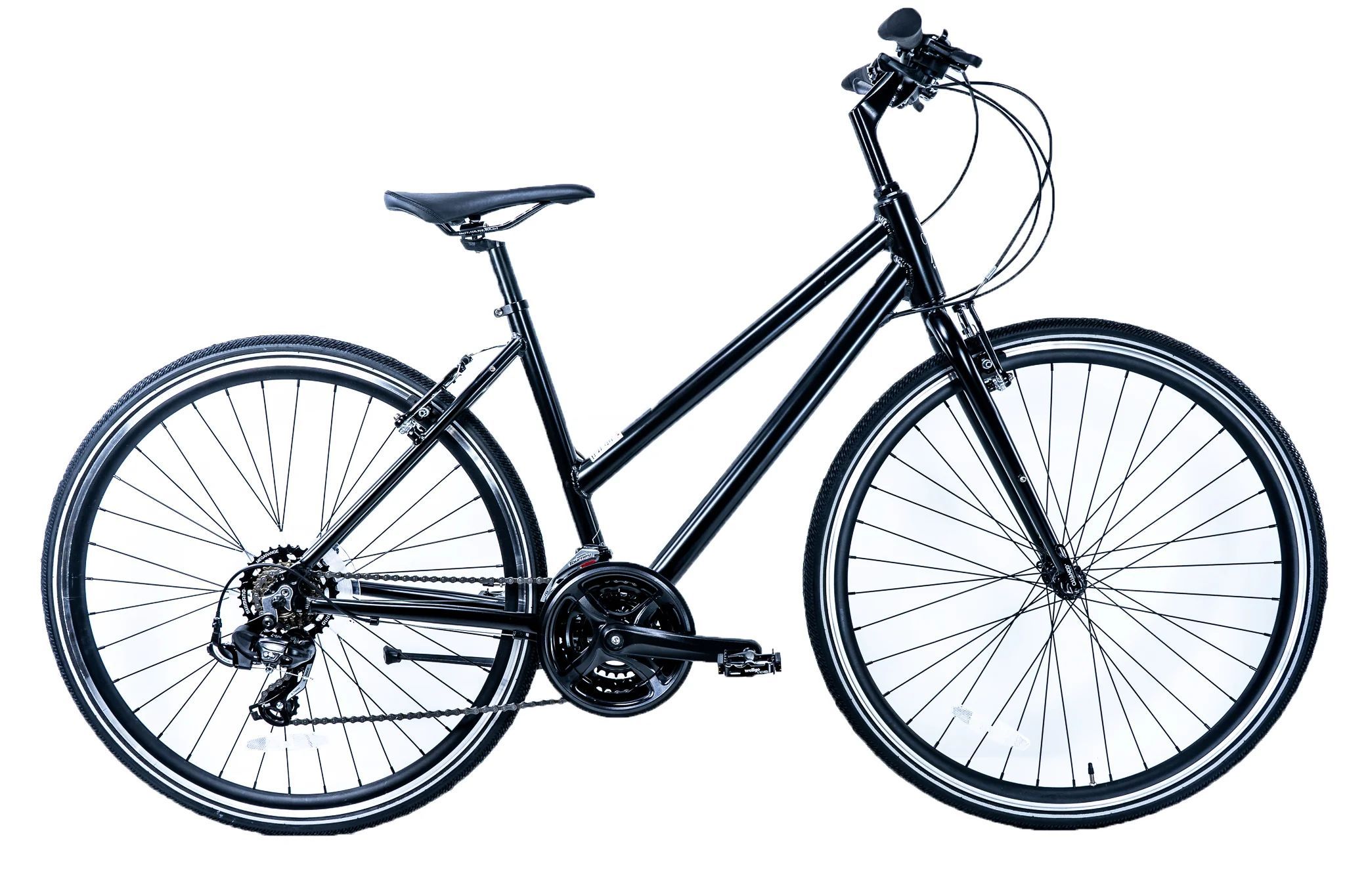 Loco Cycles City-X Hybrid Step-Thru Bicycle - The Onyx