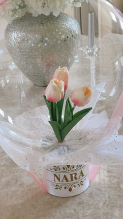 Valentines Ballon With Flowers