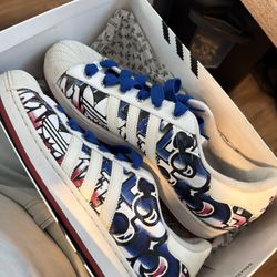 Adidas Superstar 35th Anniversary Graphic Sneakers – Size 14