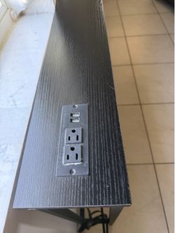 BEHIND SOFA TABLES. ELECTRICAL PLUG