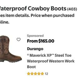 Steel Toe Work Boots 