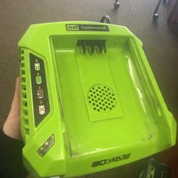 80 Volt Batteries and Charger.