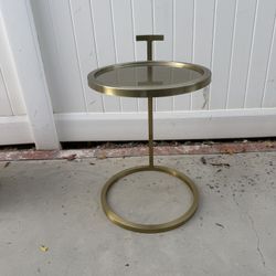 Gold side table