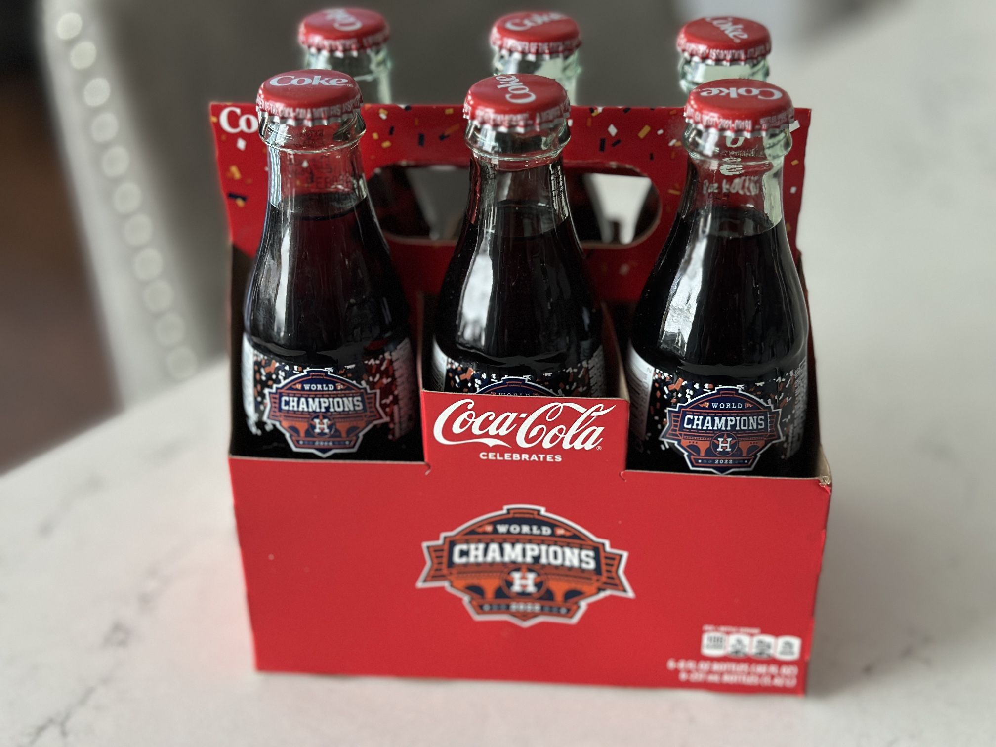 Astros 2022 World Series Champion Coke Bottles