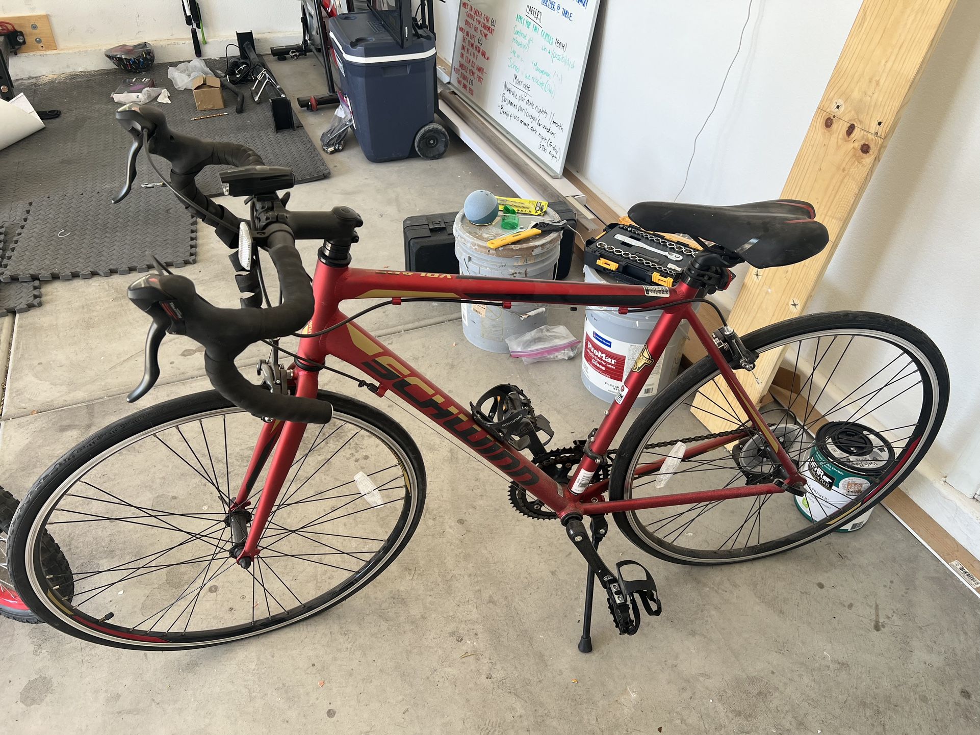 Schwinn Volare 1400 Bicycle 700C, Men's Drop Bar Road, Matte Red