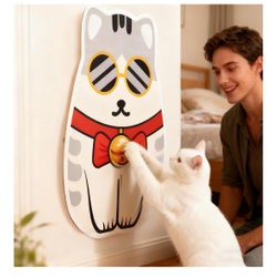 Corner Cat Scratcher Self-Adhesive Furniture Protector Funny Cat Scratch Wall Pad for Indoor Kitten Couch Bed Carpet Door Floor Protection Home Decor 