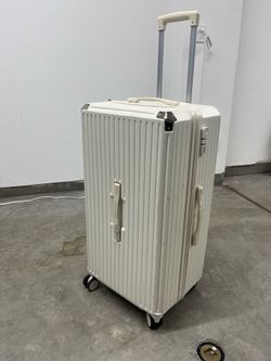 Large suitcase with cup holder