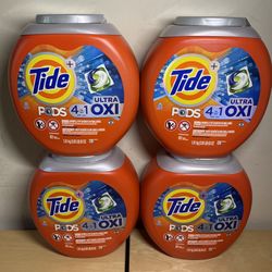 NEW Tide PODS Ultra Oxi Laundry Detergent Soap Pacs, 61 Count, 4 in 1 Laundry Pods