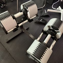 80 lbs Nuo Adjustable Dumbbell Set
