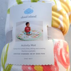 Round Activity Playmat Floral - Cloud Island™ Pink/Light Green