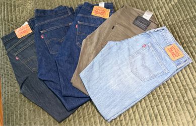 5 Pairs of Levi's Jeans Bundle - 501, 508, 511, 513