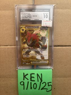 Pokémon N’s Zoroark ex – 2025 Journey Together 189/159 Hyper Rare Holo – CGC 10 Gem Mint