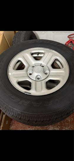 Tires, rims and bumper
