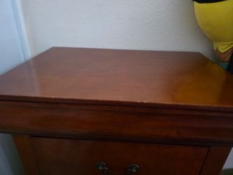 Dresser with mirror and 2 night stands