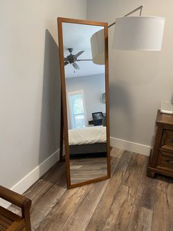 Full Length Mirror With Wood Frame