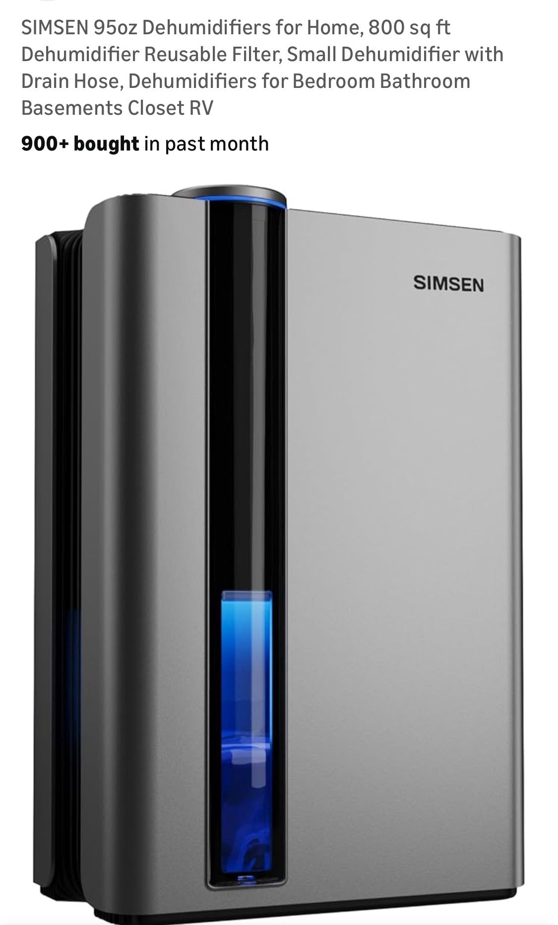 Simsen New Dehumidifier W Drain Hose