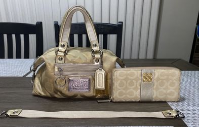 Coach Purse With Matching Coach Wallet