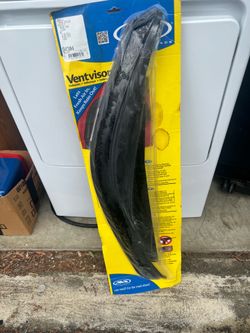 Smoked window deflector guards