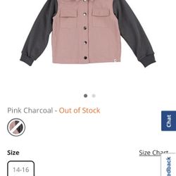 Toddler Size 2t Pink And Gray Jacket 