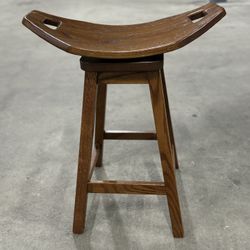 Solid Oak Bar Stool