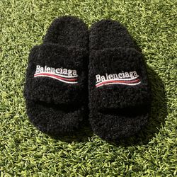 Balenciaga Fur Slides