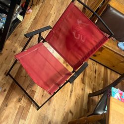Red Folding Chair 