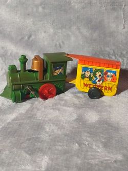 Vintage Western Tin Toy Train Set