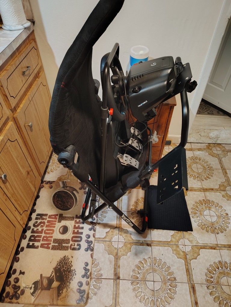 Xbox Racing Chair With Steering Wheel And Gas Brake And Clutch