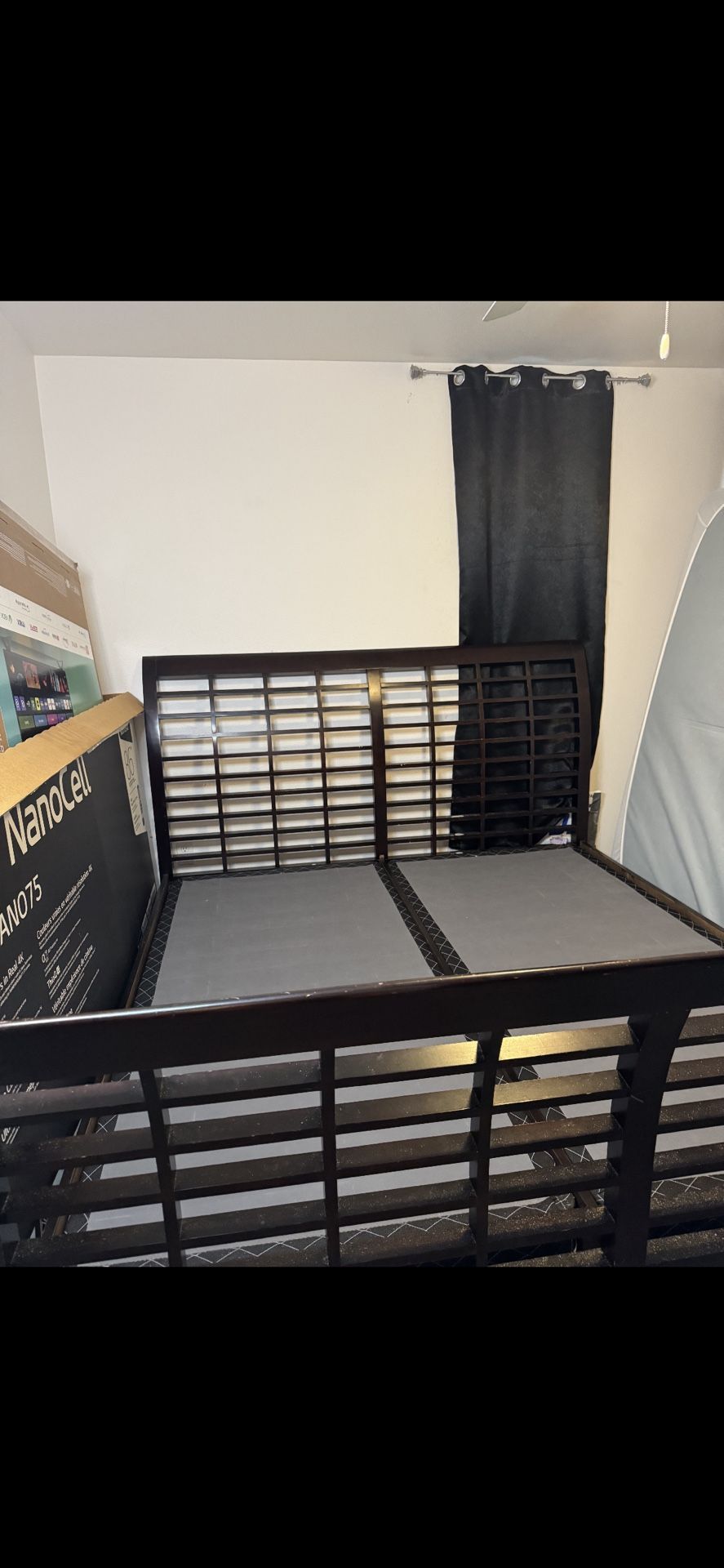 King Bed Frame With Side Night Stands