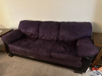 Purple Couch And Love Seat 