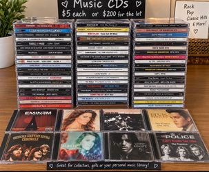 Large CD Collection – Rock, Pop, Classic Hits & More – $5 Each / $200 for All