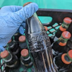 Vintage Coke Glass Bottles Never Opened