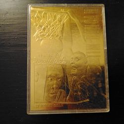 1997 23kt Gold Card Tim Duncan Rookie Card