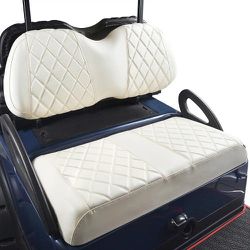 NOKINS Golf Cart Diamond Seat Cover Kit, Fit for Club Car EZGO Yamaha Ordinary Seat Cushion, No Need to Use Gun Nails, Golf Cart Vinyl Seat Cover

