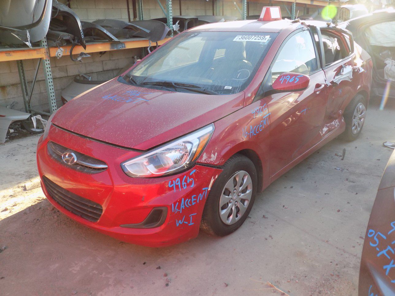 2016 Hyundai Accent 1.6L (PARTING OUT)