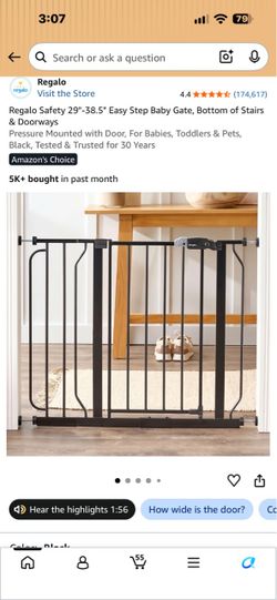 Regalo Easy Step Baby Gate White