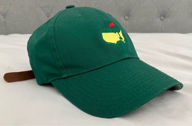Vintage Masters Golf Hat American Needle Green Leather Strapback Augusta