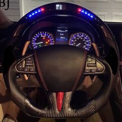 Infiniti Q50 LED Carbon Fiber Steering Wheel (2014-2017)