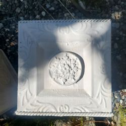 White Metal Box with Medallion