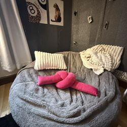 Gray Soft Bean Bag