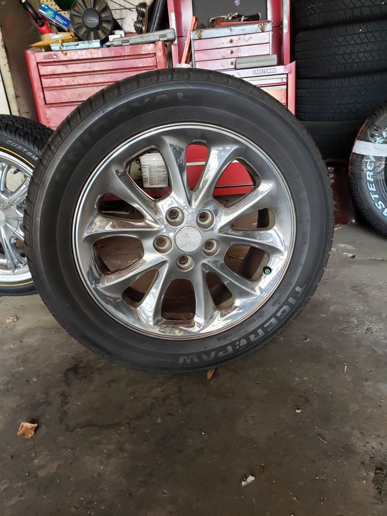 4...17 inch rims with great condition tires!!!