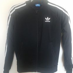 Adidas Trefoil SST Womens Zip Up Jacket Black and White