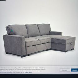 For Sale: Bloom Reversible Sofa Chaise (Gray) – Gently Used