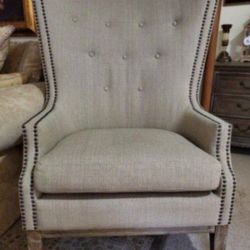 Extra Large Wingback Upholstery Accent Chair