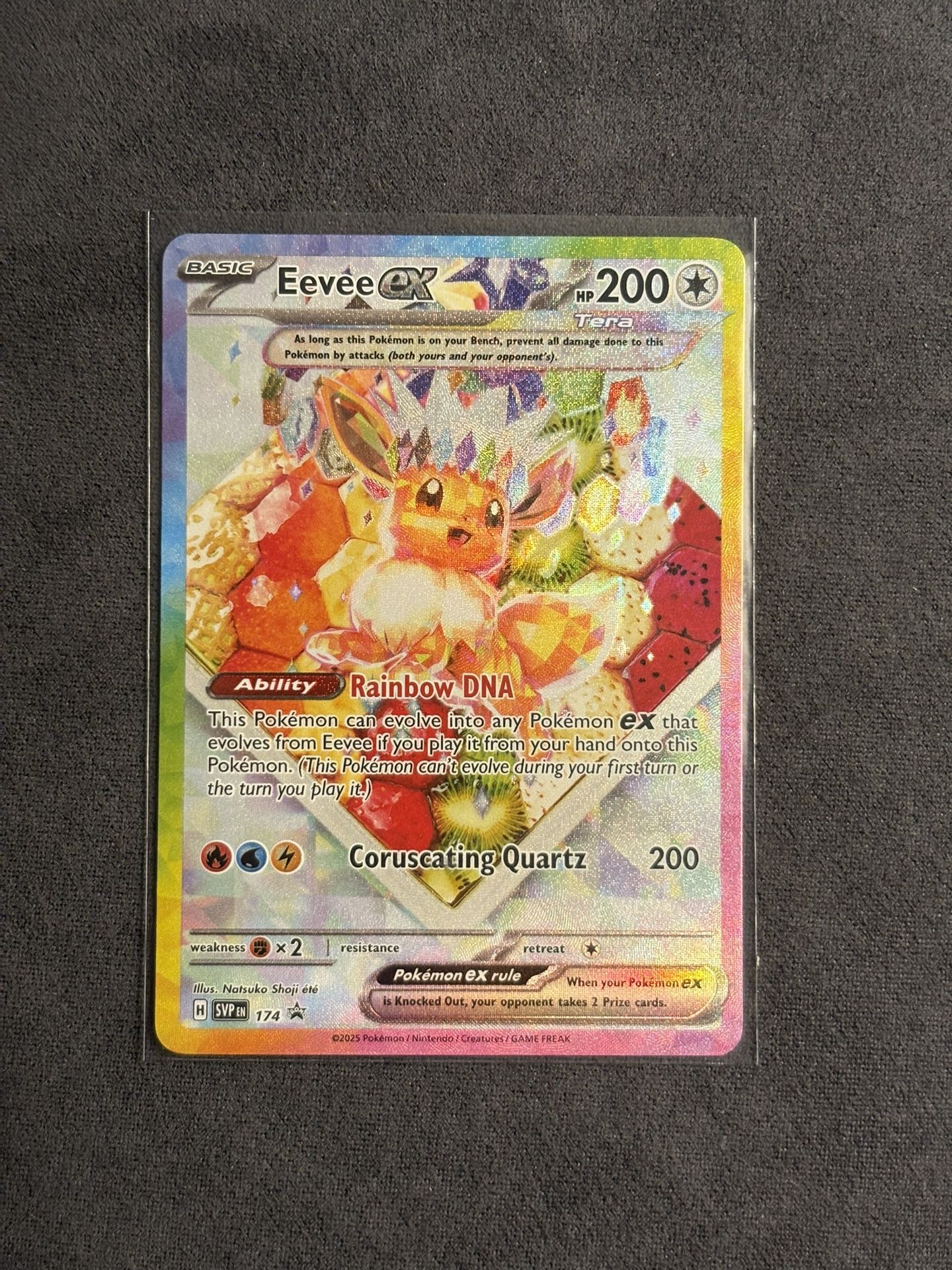 Pokémon Eevee ex 174 Black Star Promo Prismatic Evolutions